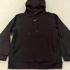Nike Black Hoodie Womens Large Pullover Sweatshirt Long Sleeve Casual